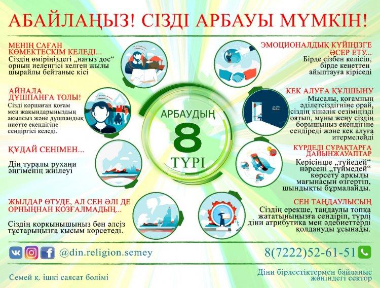 АБАЙЛАҢЫЗ!СІЗДІ АРБАУЫ МҮМКІН!