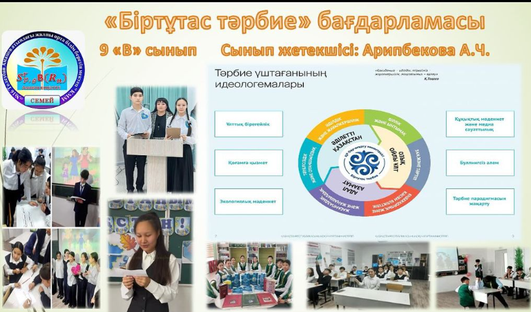 “Біртұтас тәрбие” бағдарламасы: үштік одақ жұмысын нығайтудың негізгі тірегі”инфографика челленджі